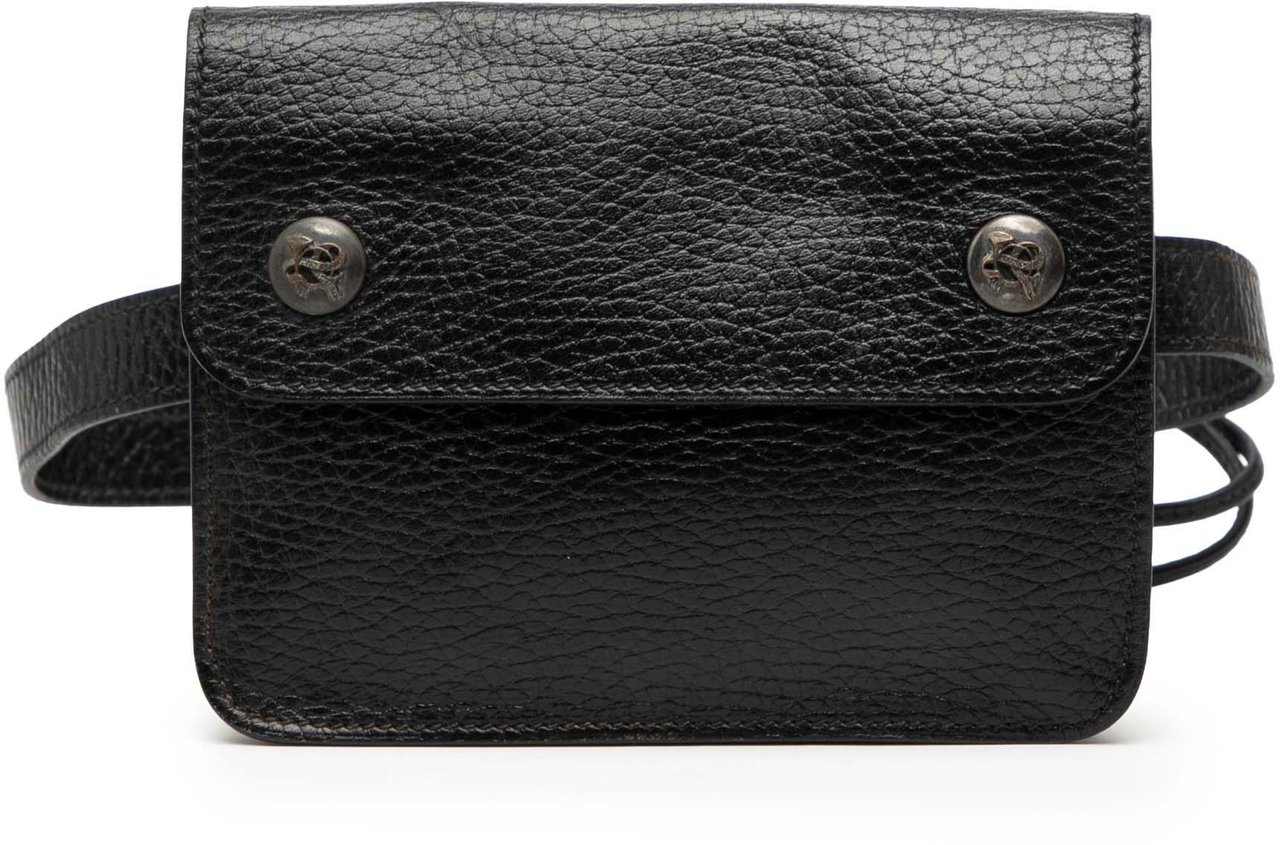 Hermès Courchevel Pochette Bum Bag Zwart