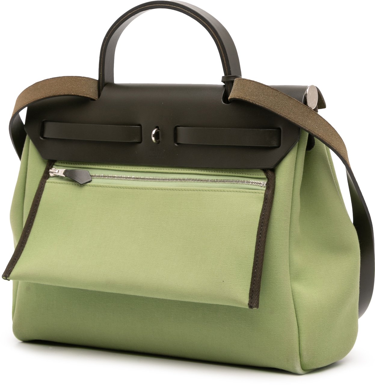 Hermès Toile Herbag Zip 31 Groen