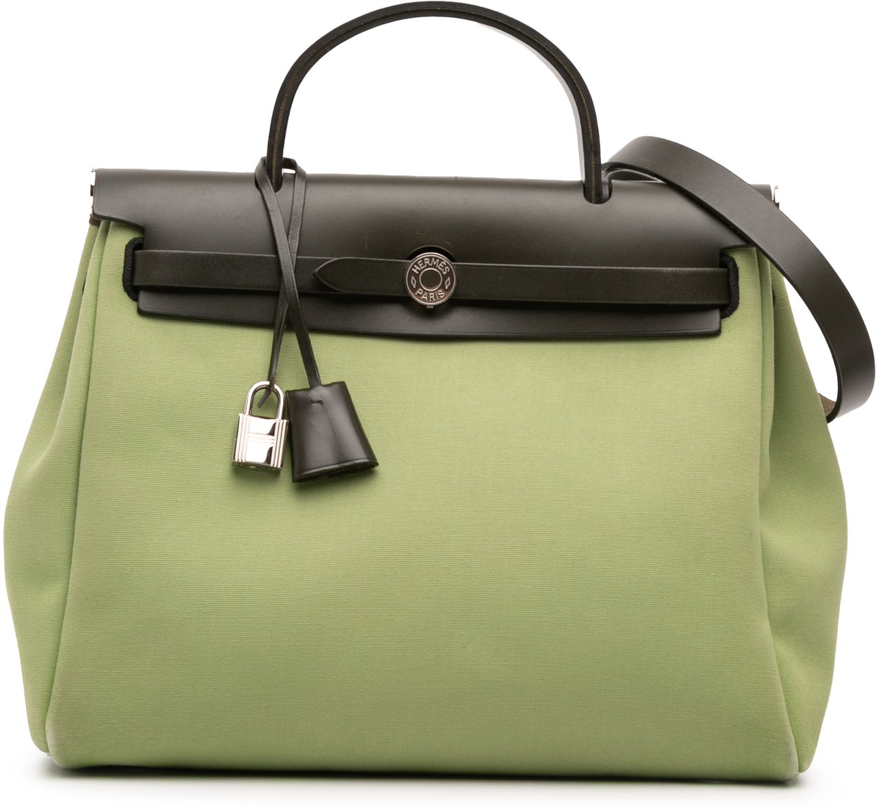 Hermès Toile Herbag Zip 31 Groen