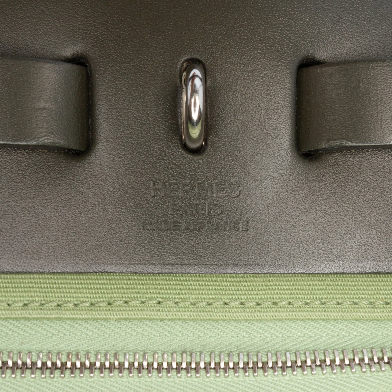 Hermès Toile Herbag Zip 31 Groen