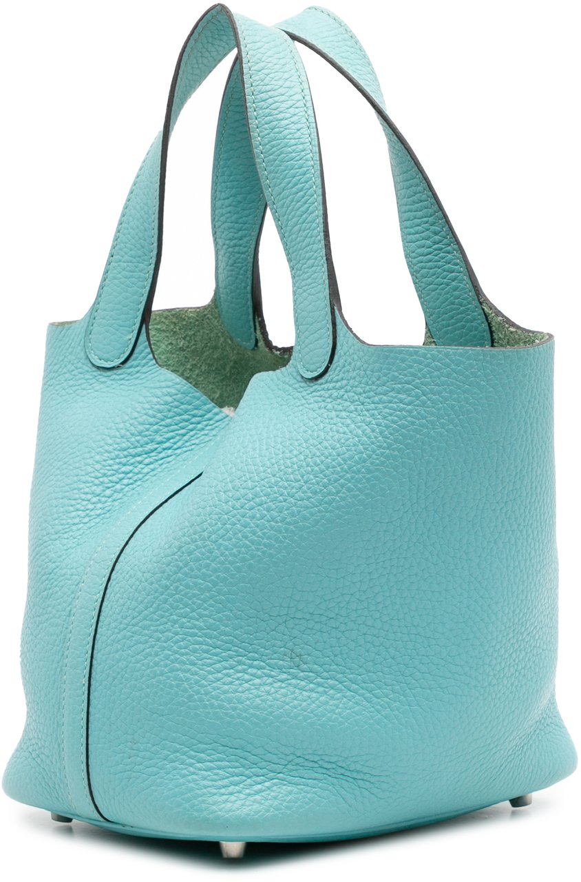 Hermès Clemence Picotin Lock 18 Blauw