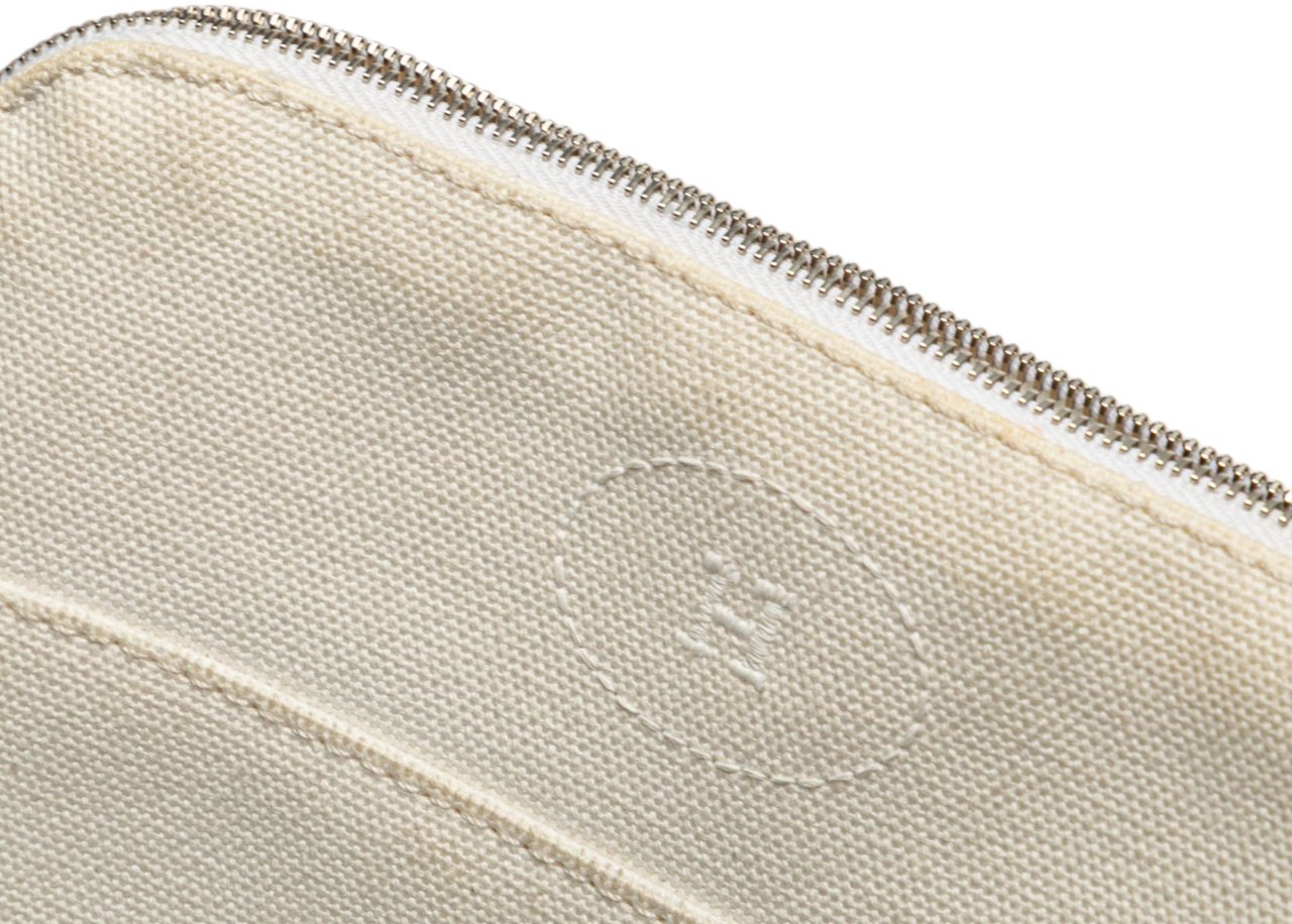 Hermès Toile Bolide Trousse de Voyage PM Wit