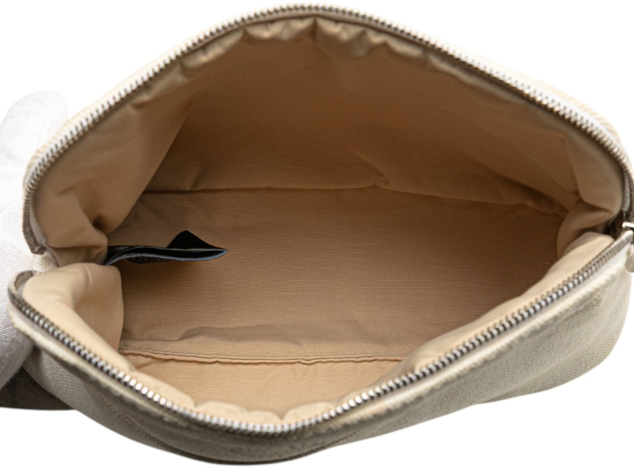 Hermès Toile Bolide Trousse de Voyage PM Wit