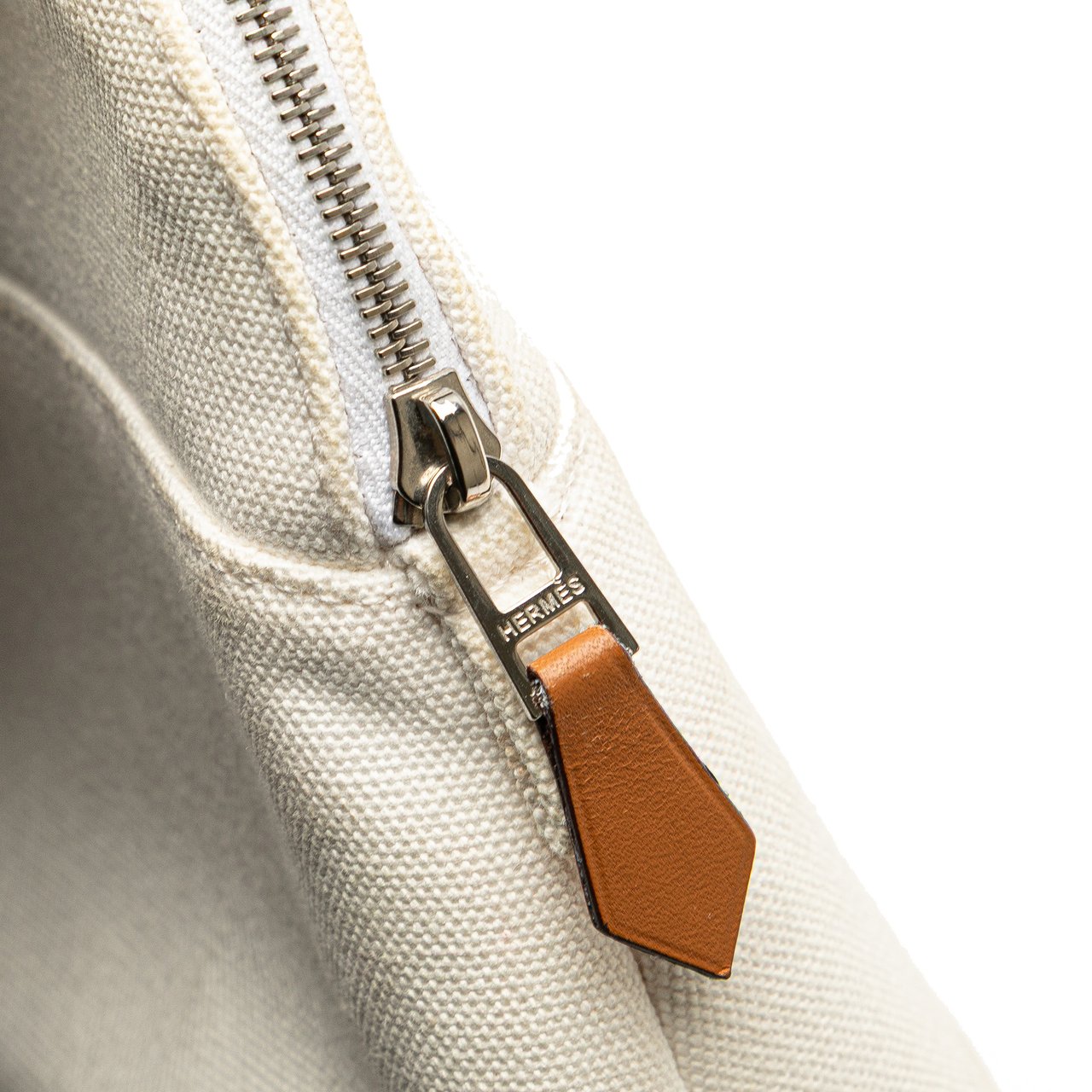 Hermès Toile Bolide Trousse de Voyage PM Wit