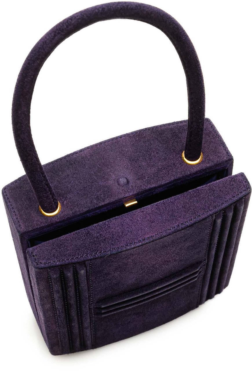 Hermès Mini Doblis Kelly Cadena Handbag Paars