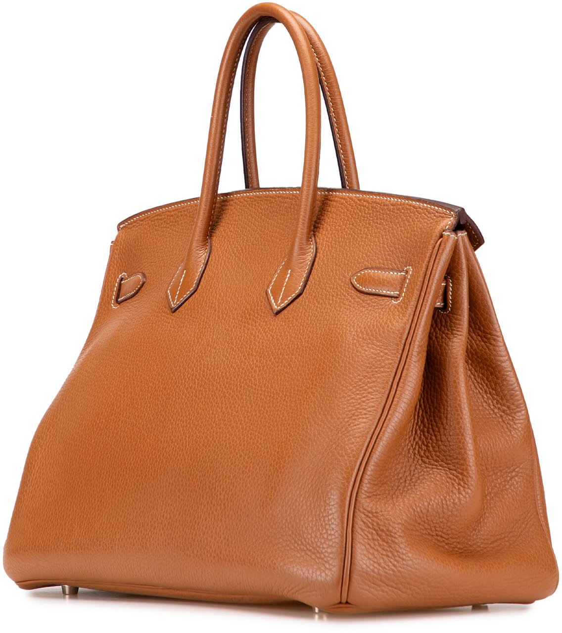Hermès Clemence Birkin Retourne 35 Bruin