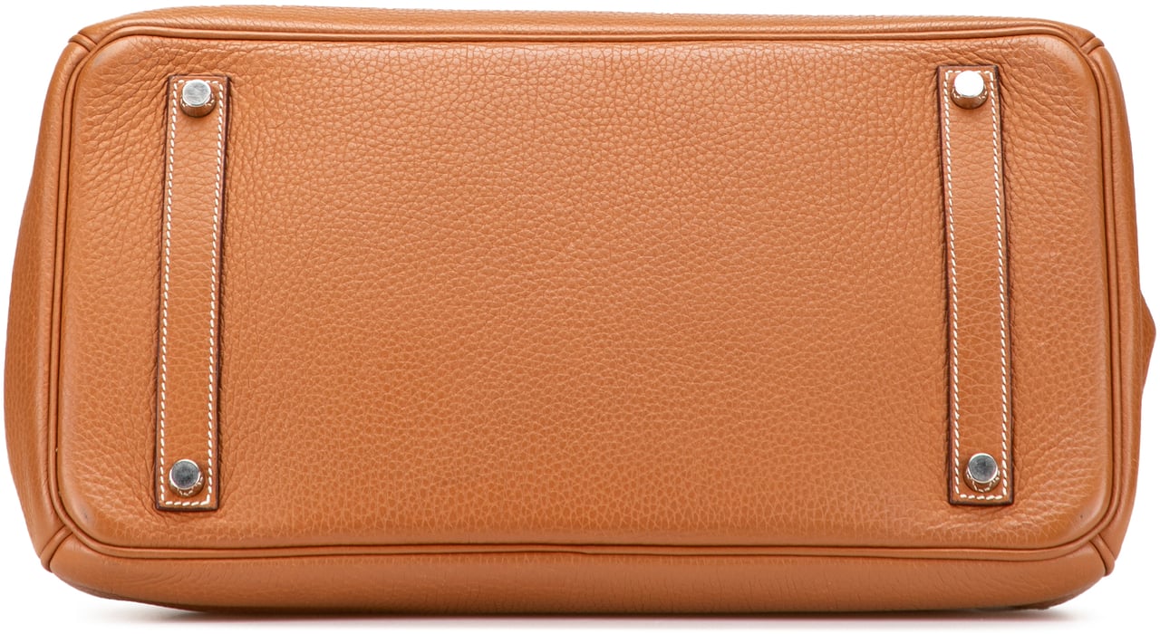 Hermès Clemence Birkin Retourne 35 Bruin