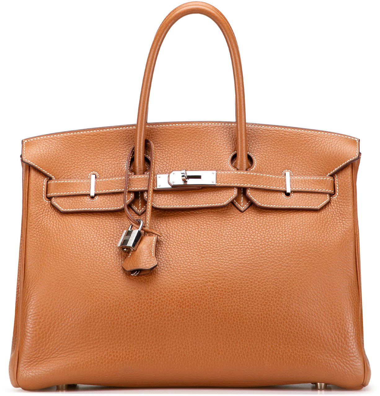 Hermès Clemence Birkin Retourne 35 Bruin