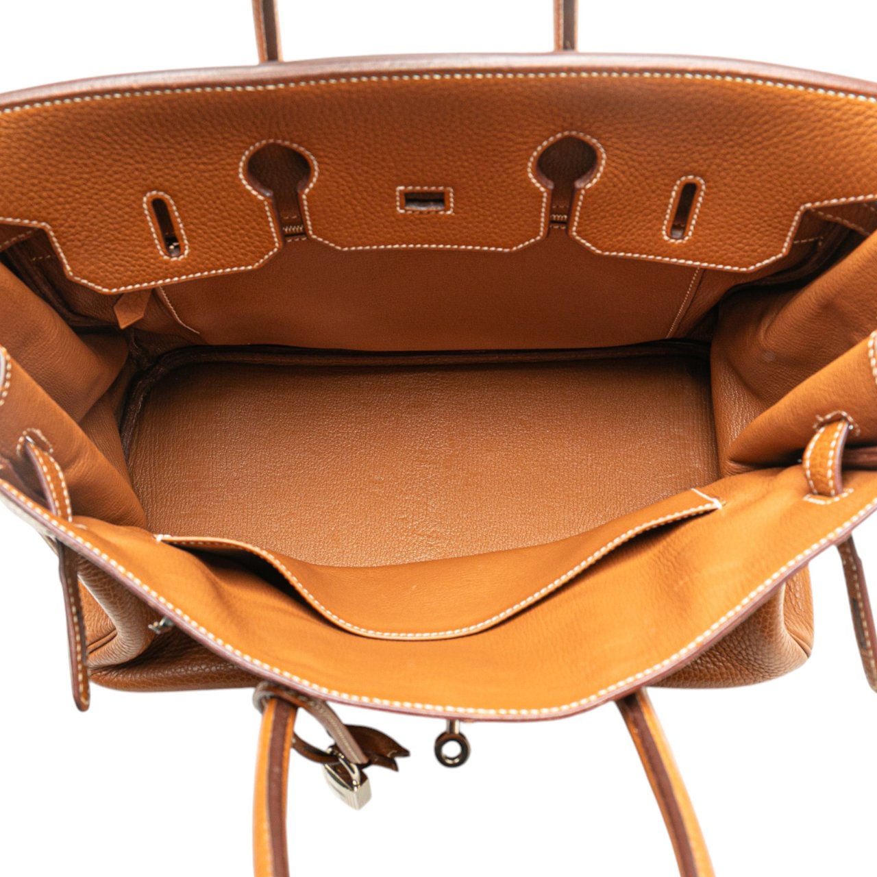 Hermès Clemence Birkin Retourne 35 Bruin