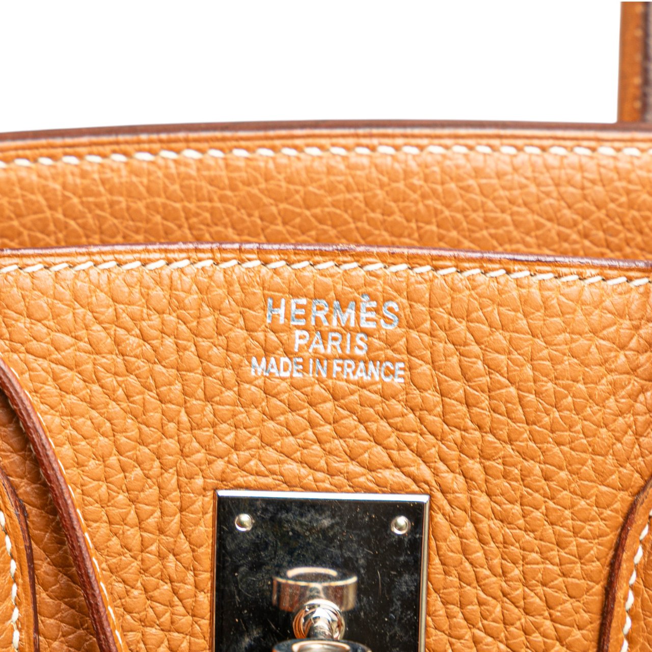 Hermès Clemence Birkin Retourne 35 Bruin