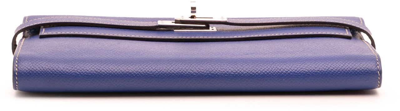 Hermès Epsom Kelly Longue Wallet Blauw