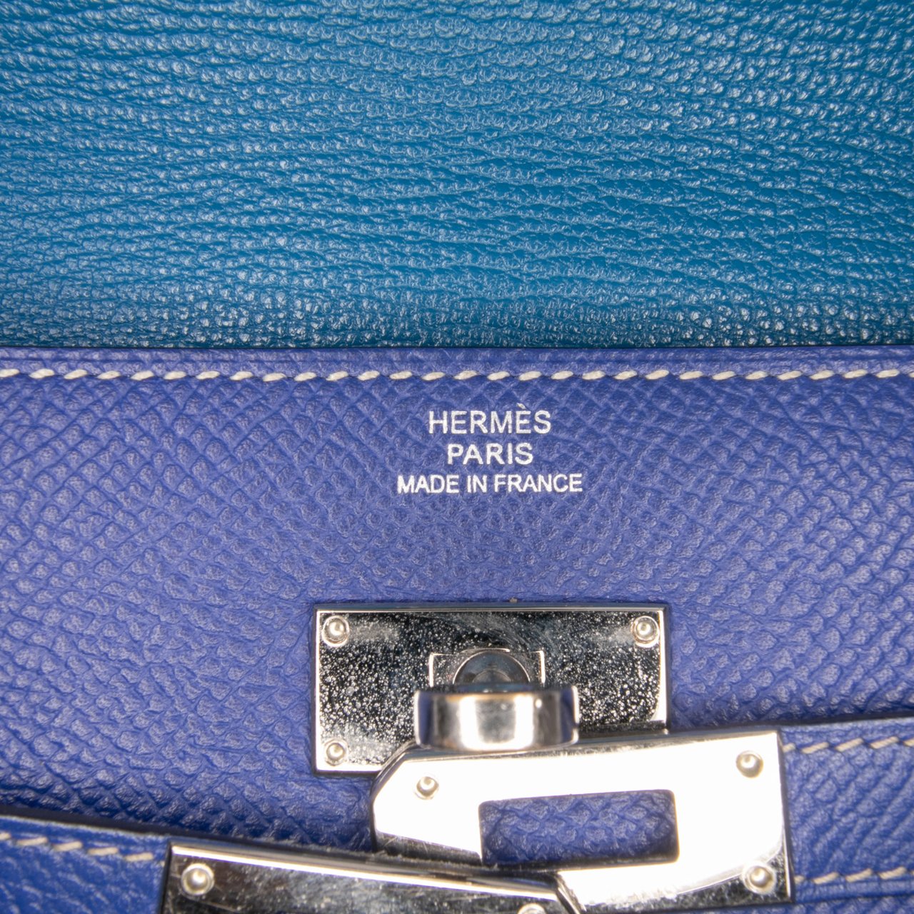 Hermès Epsom Kelly Longue Wallet Blauw
