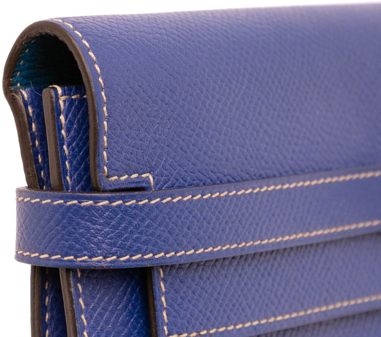 Hermès Epsom Kelly Longue Wallet Blauw