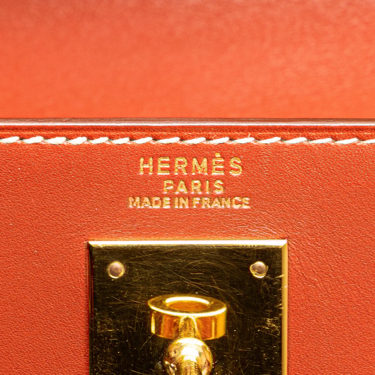 Hermès Box Calf Kelly Retourne 32 Rood
