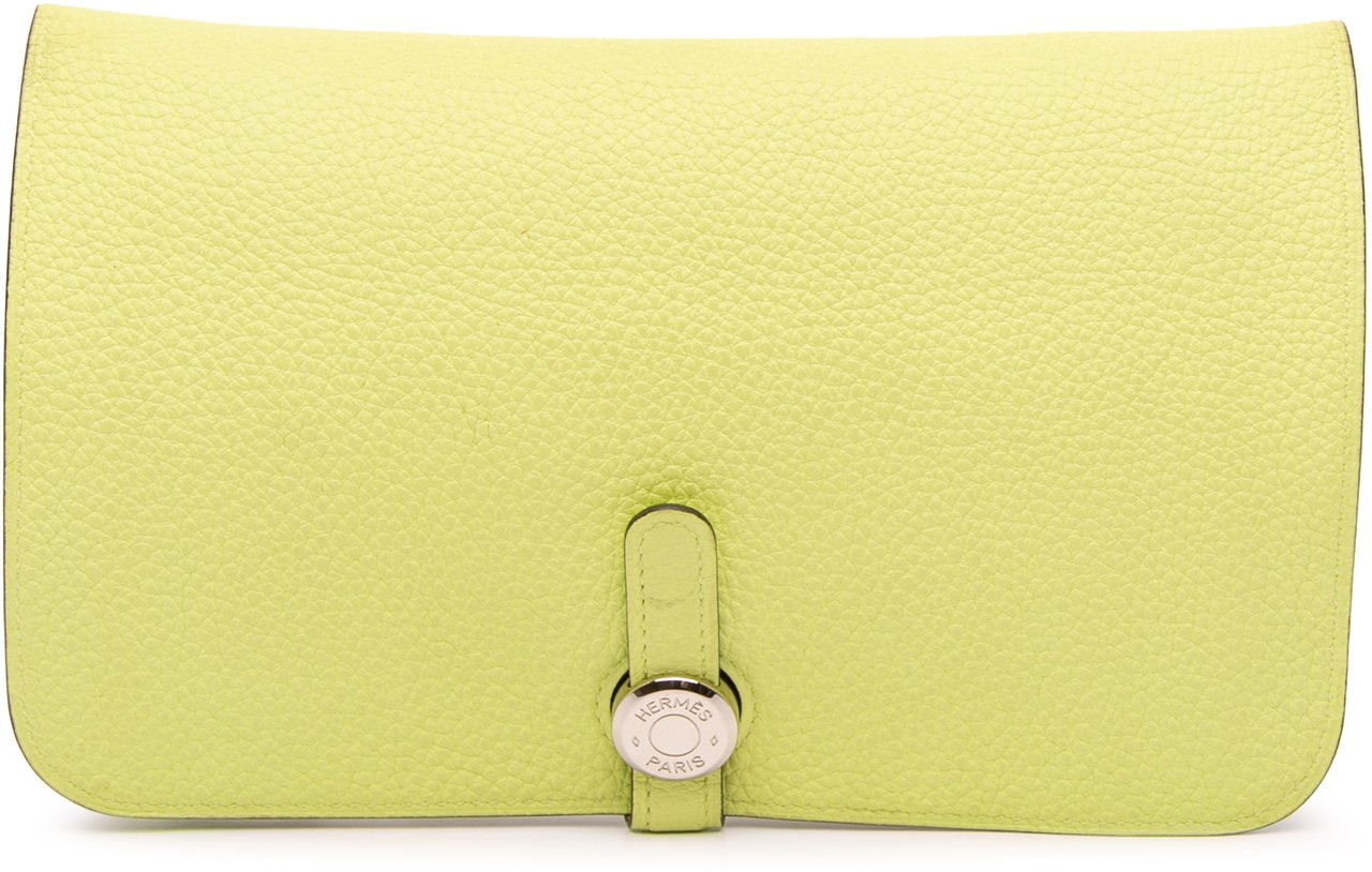 Hermès Togo Dogon Duo Wallet GM Geel