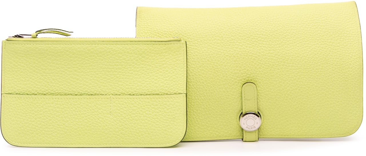 Hermès Togo Dogon Duo Wallet GM Geel