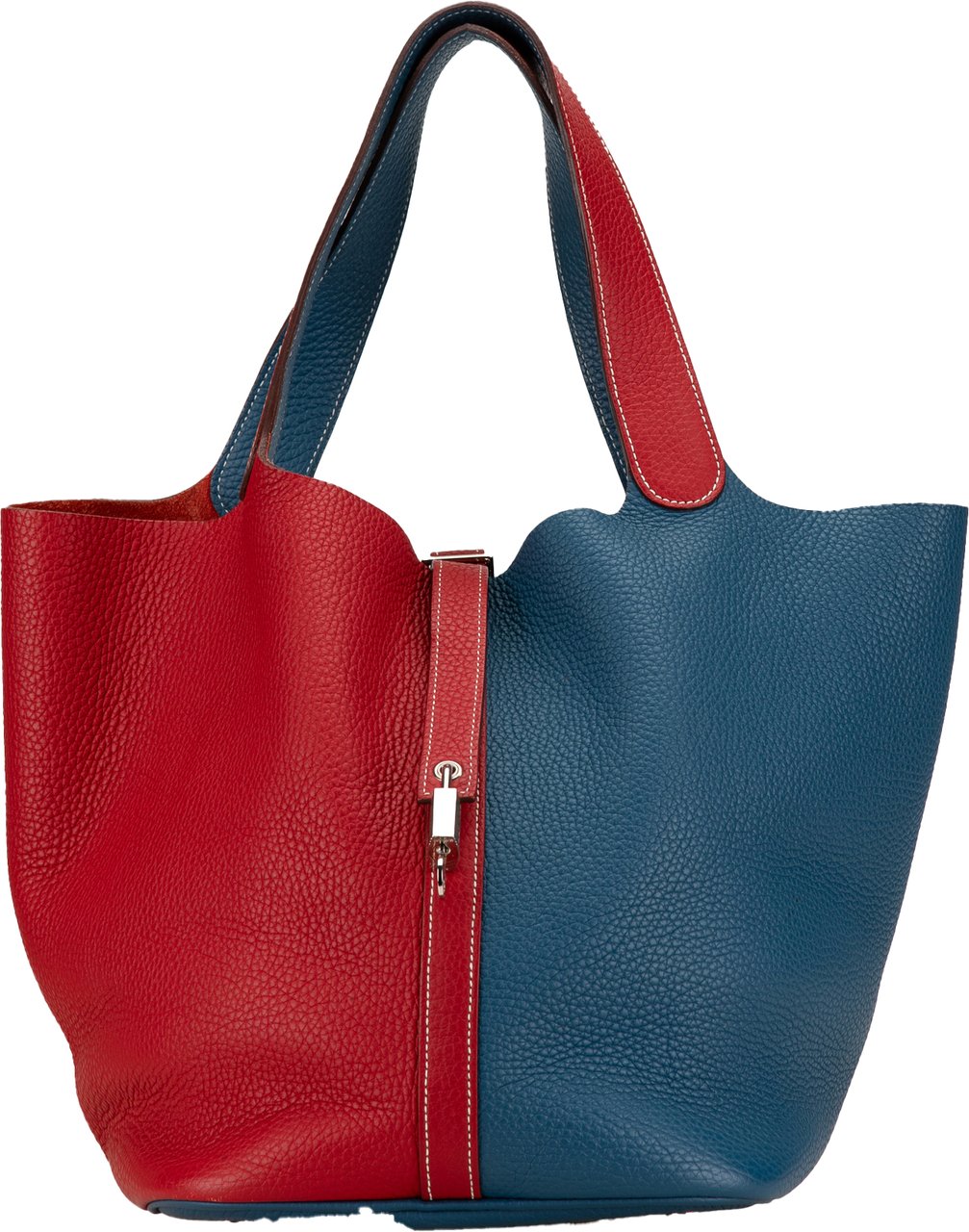 Hermès Bicolor Clemence Picotin Lock 22 Blauw