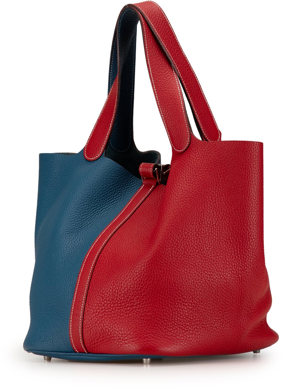 Hermès Bicolor Clemence Picotin Lock 22 Blauw