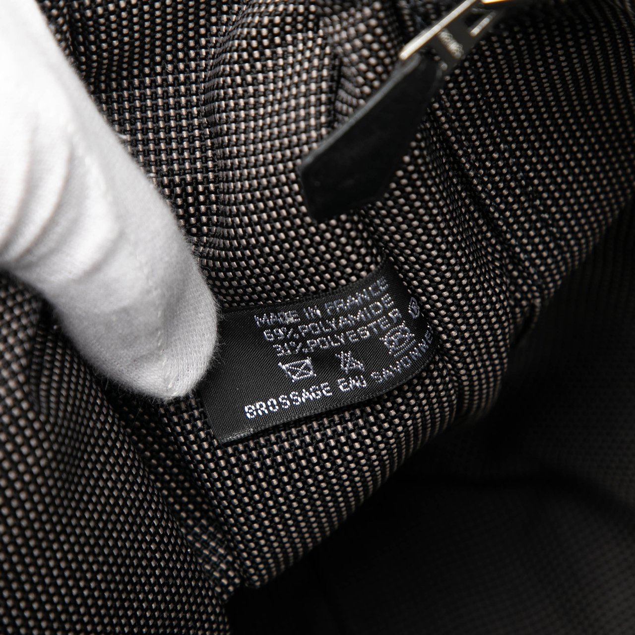 Hermès Canvas Herline Besace MM Grijs