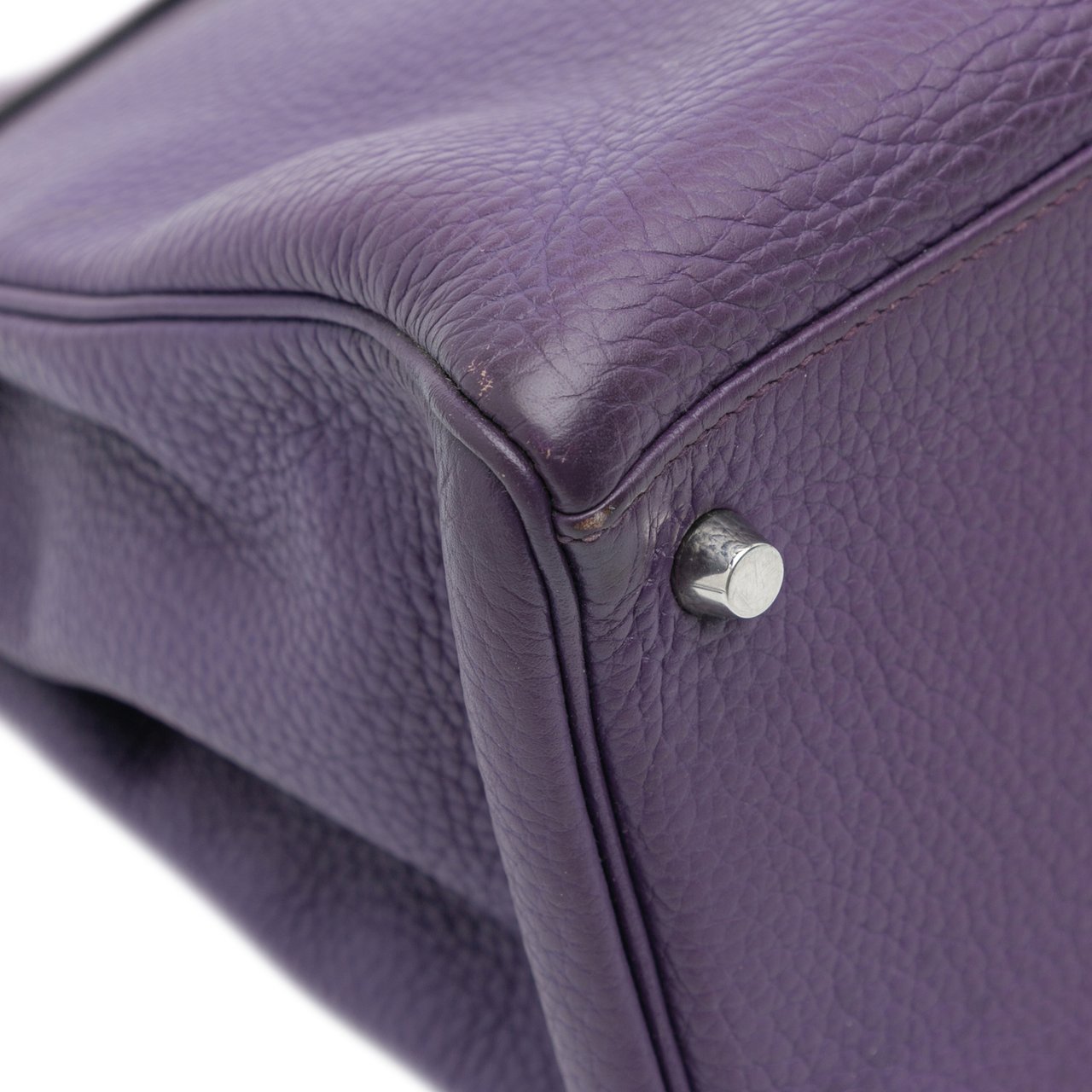 Hermès Togo Kelly II Retourne 35 Paars