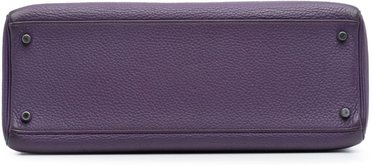 Hermès Togo Kelly II Retourne 35 Paars