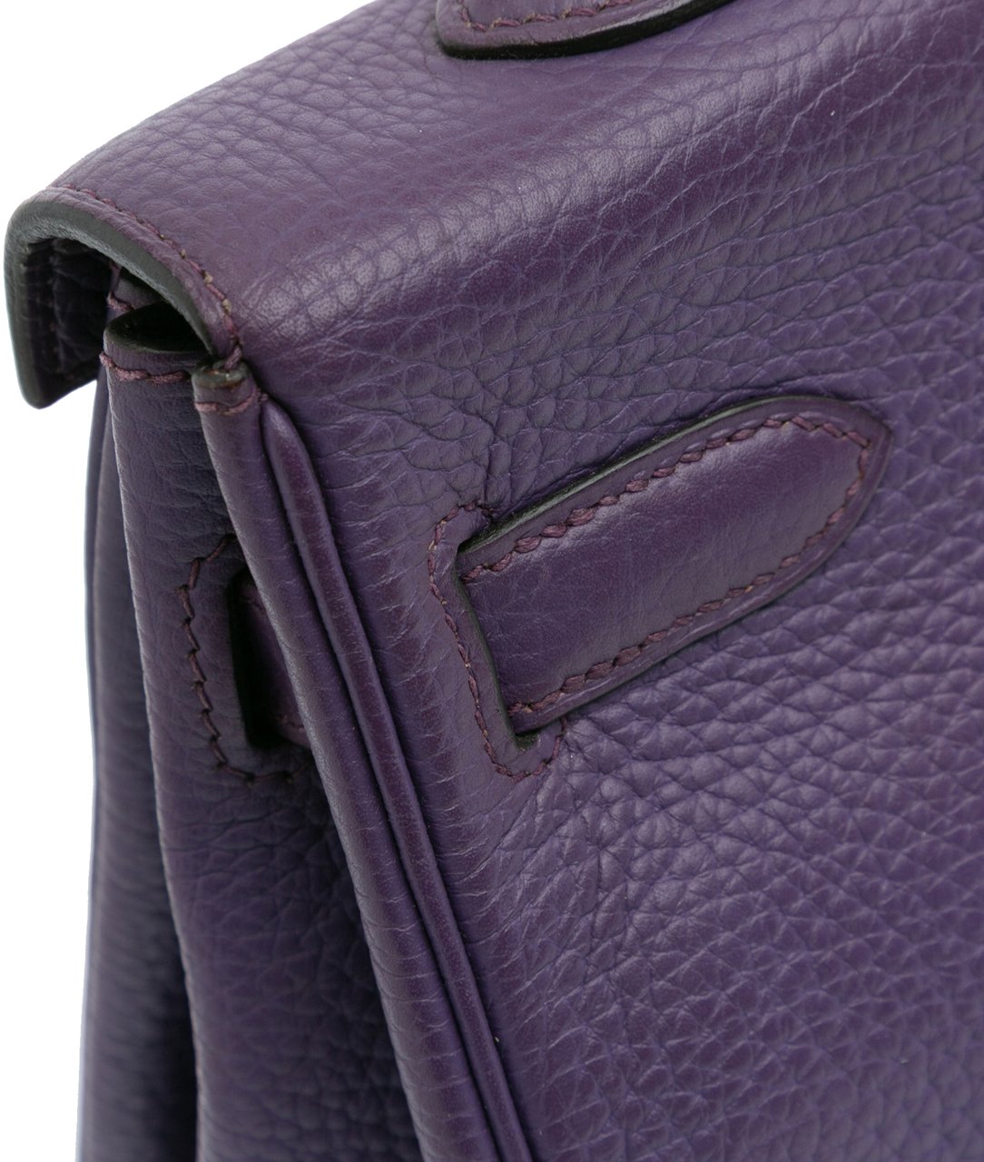 Hermès Togo Kelly II Retourne 35 Paars