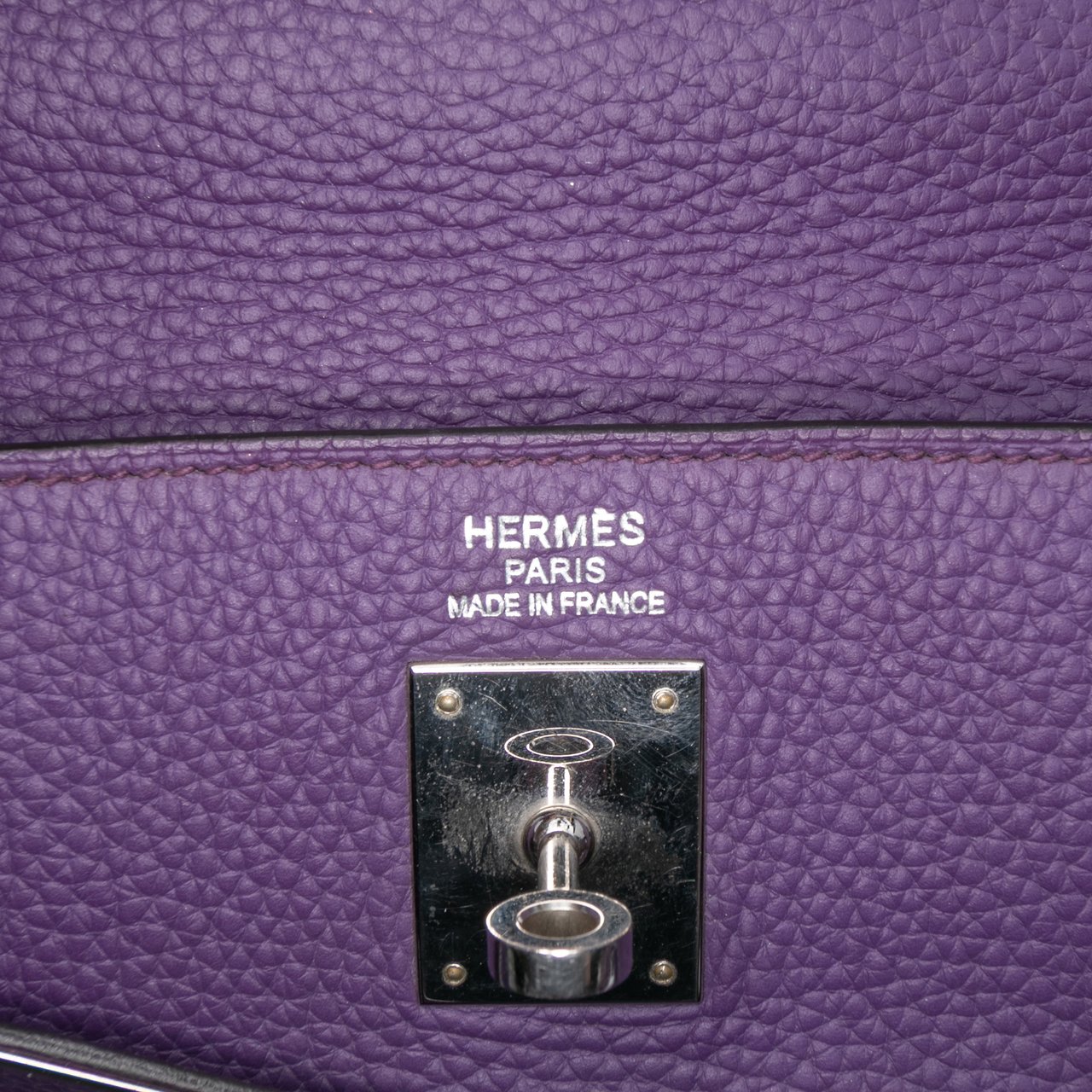Hermès Togo Kelly II Retourne 35 Paars