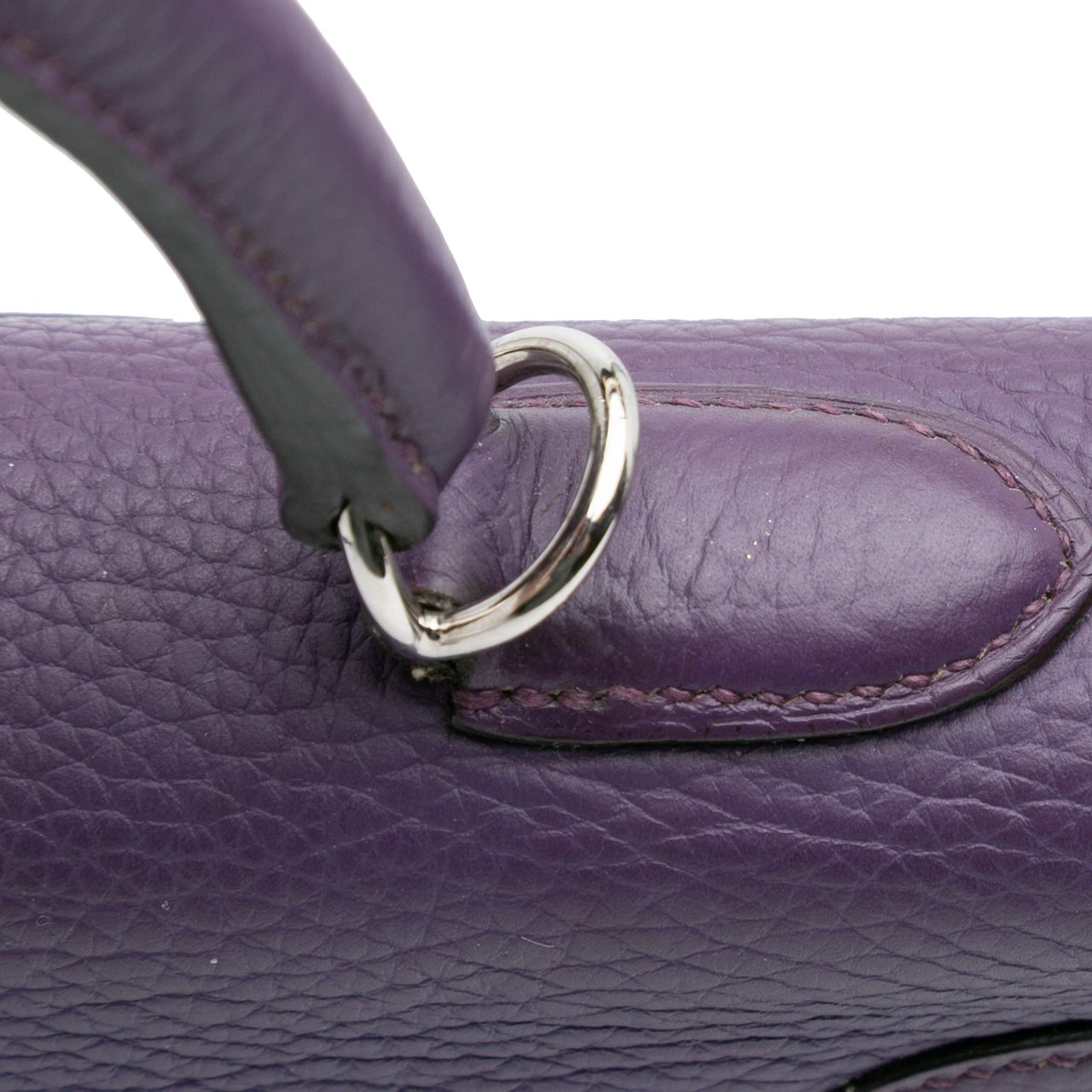 Hermès Togo Kelly II Retourne 35 Paars