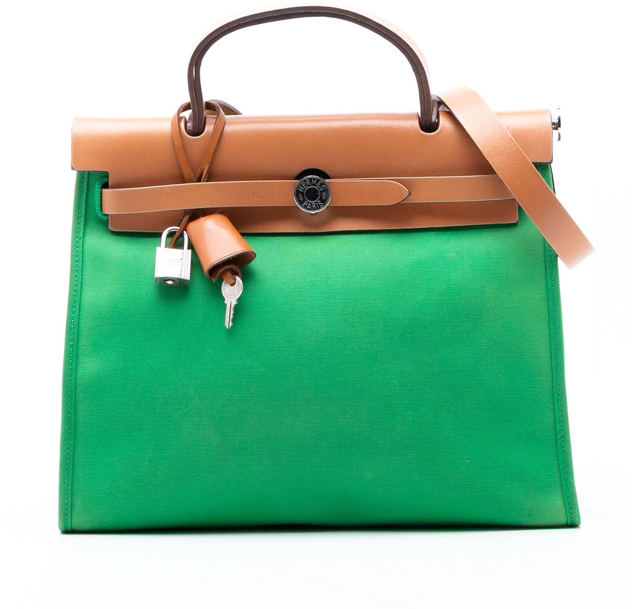 Hermès Toile Herbag Zip 31 Groen