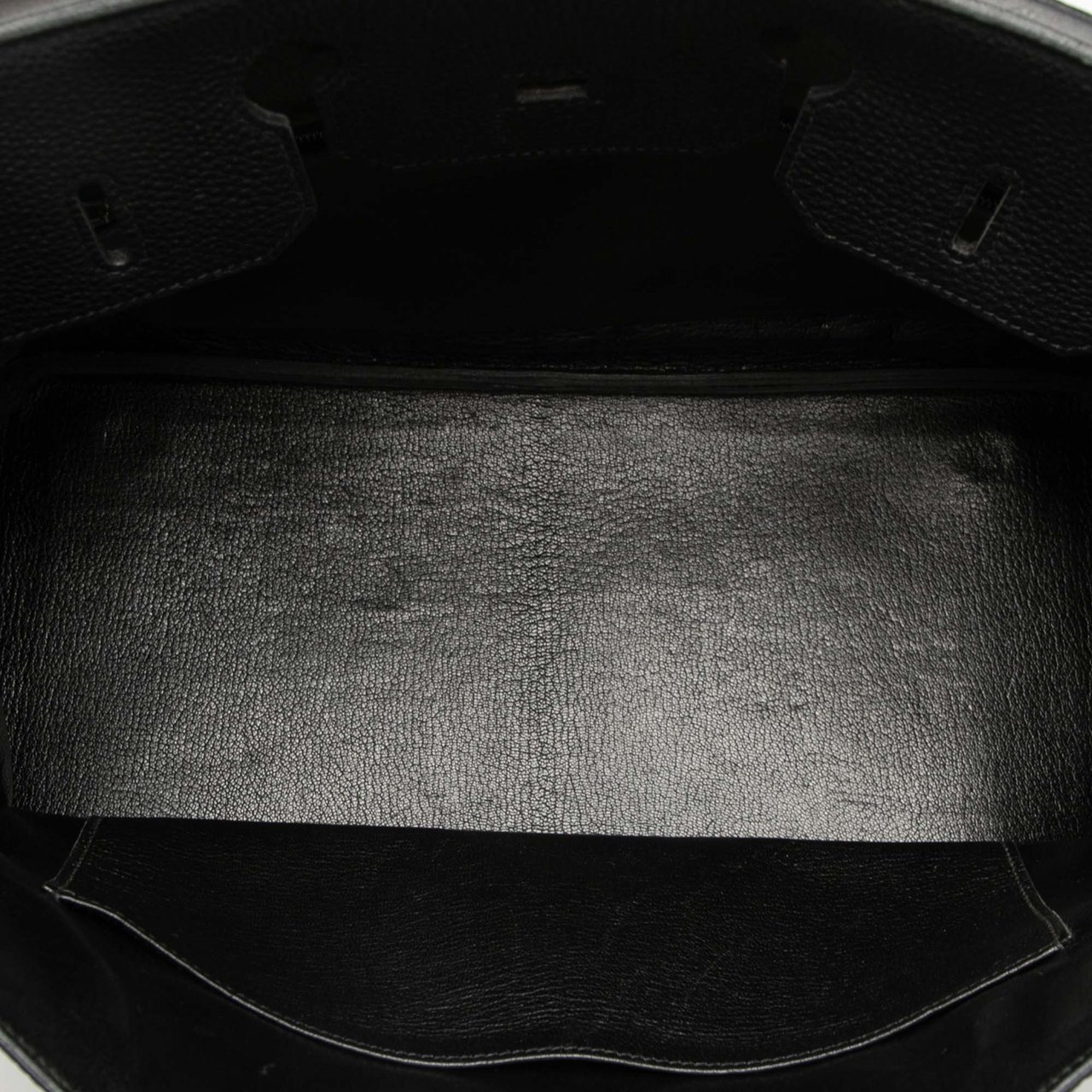 Hermès Togo Birkin Retourne 35 Zwart