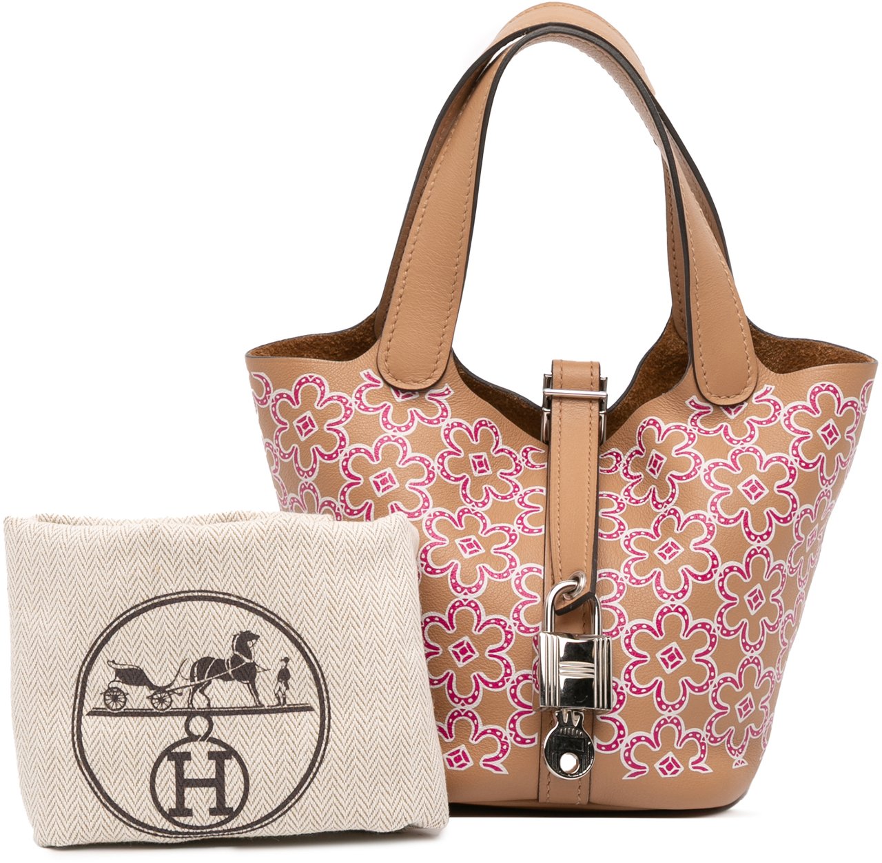 Hermès Micro Swift Lucky Daisy Picotin Lock 14 Bruin