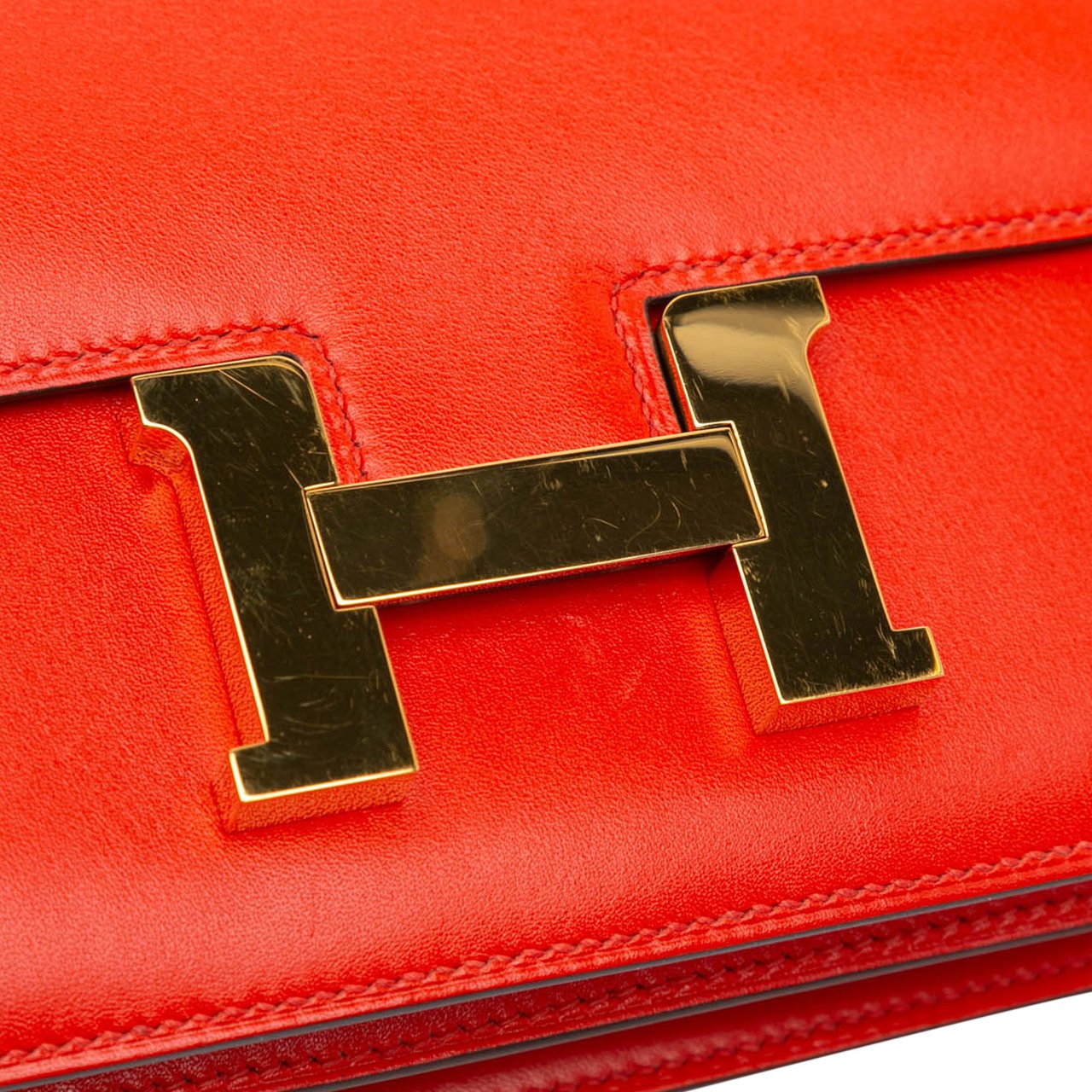 Hermès Mini Tadelakt Constance 18 Rood