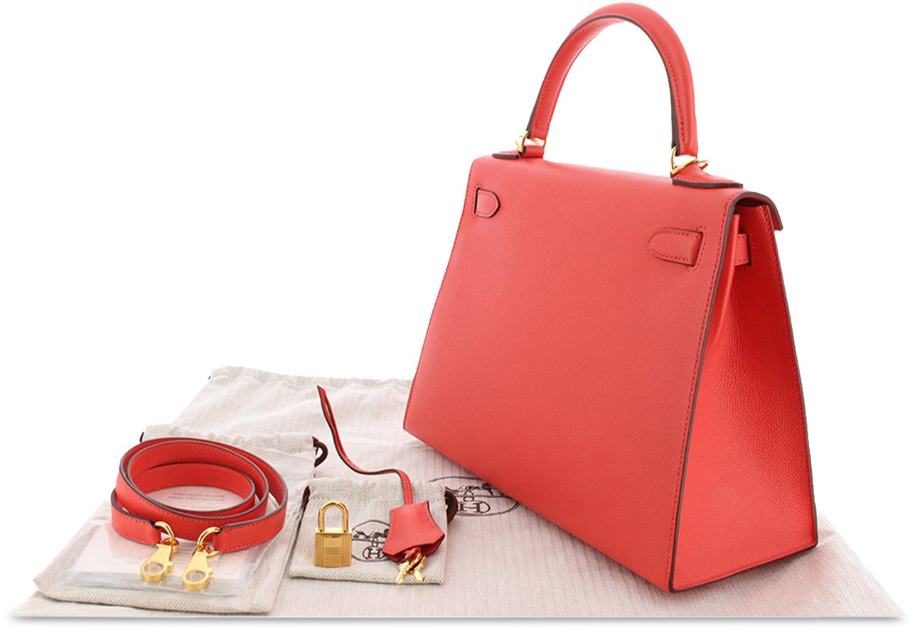 Hermès Epsom Kelly Sellier 28 Roze