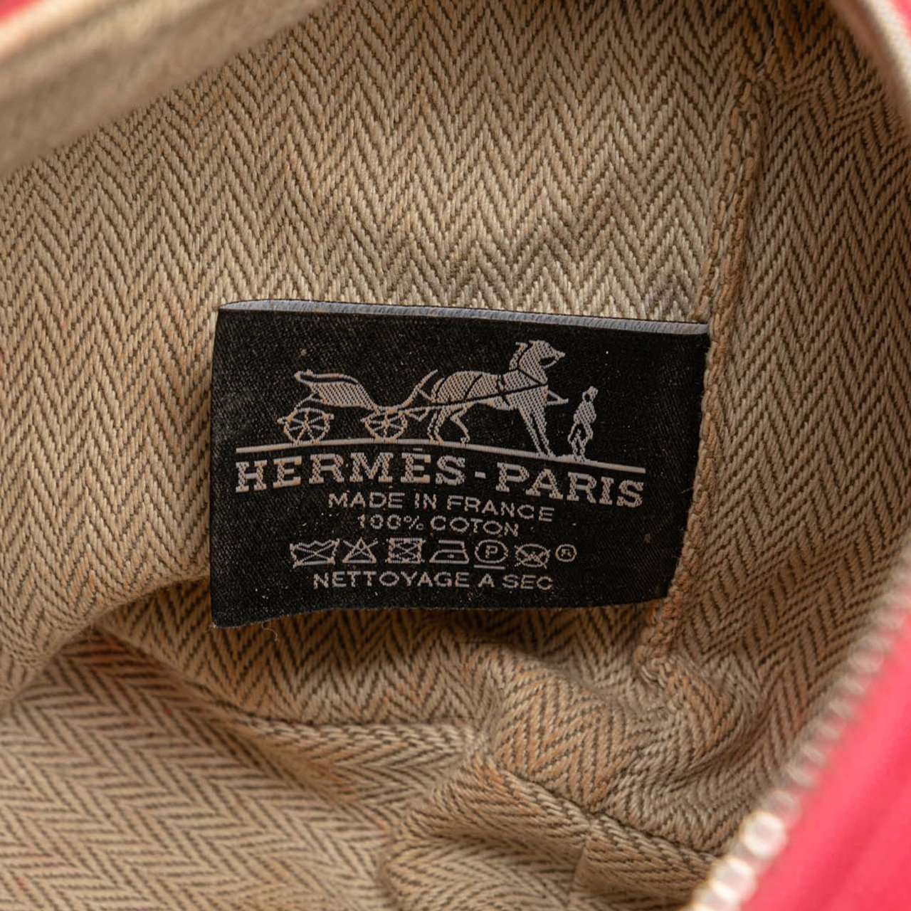 Hermès Small Toile Bride A Brac Case Roze