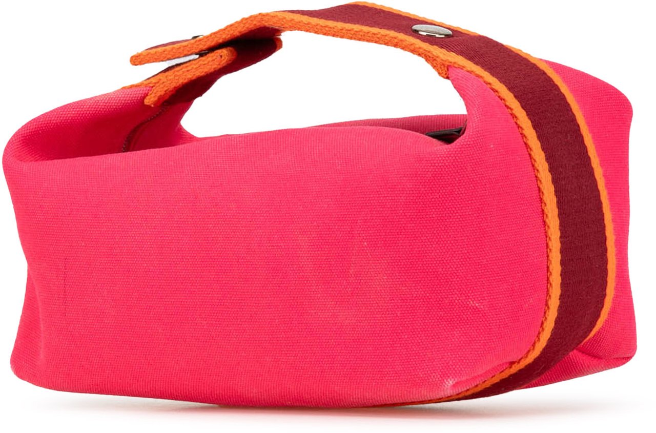 Hermès Small Toile Bride A Brac Case Roze