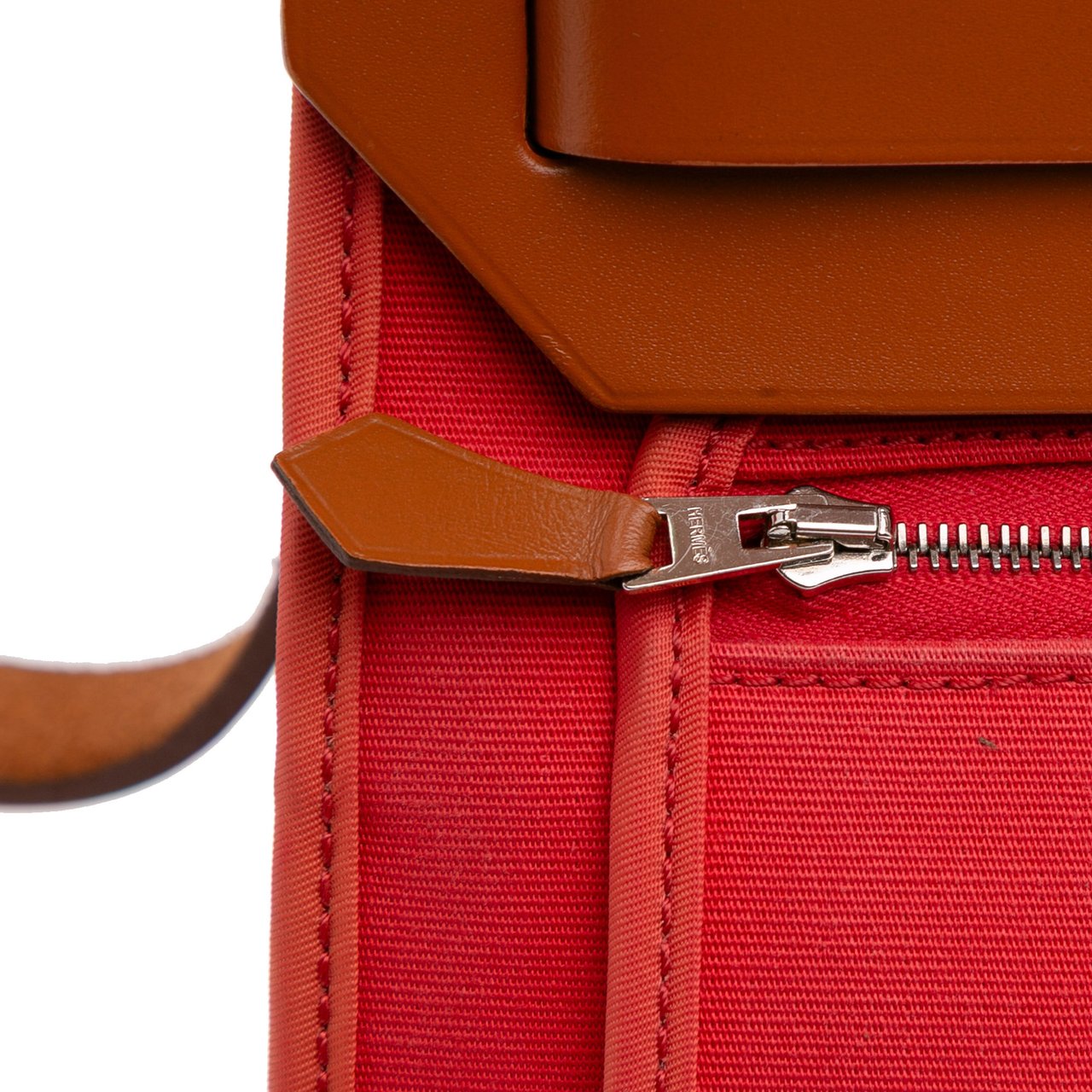 Hermès Toile Herbag Zip 31 Rood