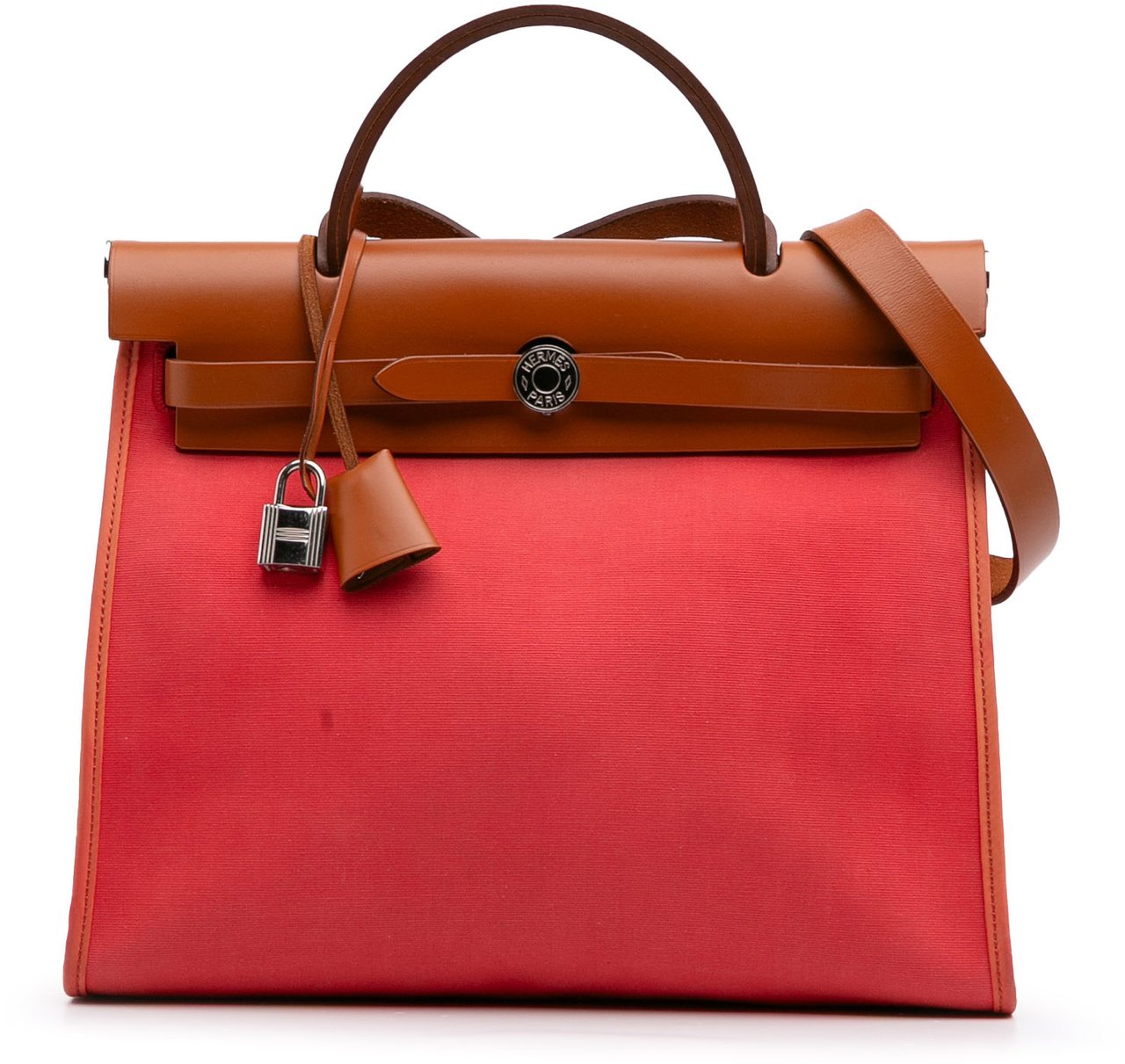 Hermès Toile Herbag Zip 31 Rood