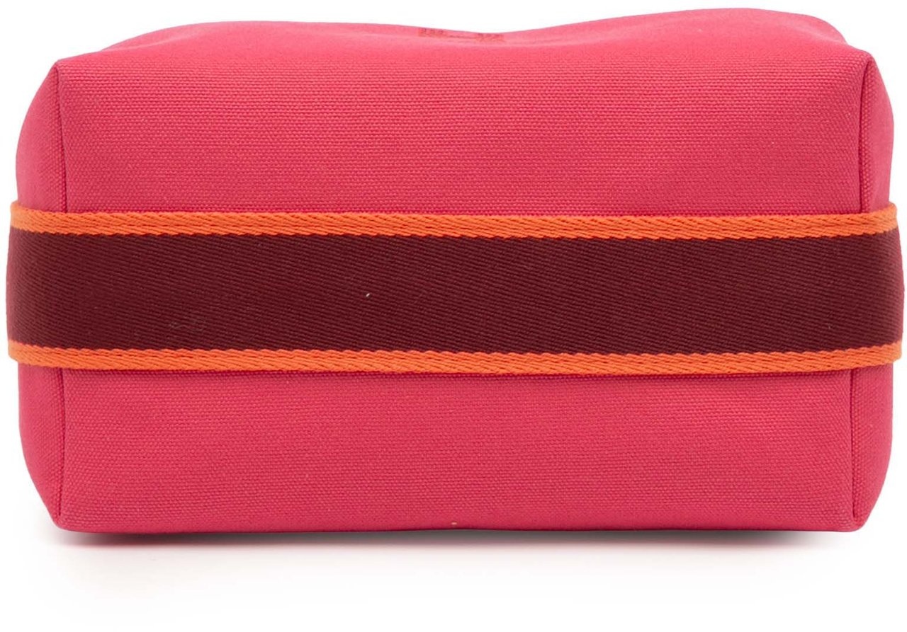 Hermès Small Toile Bride A Brac Case Roze