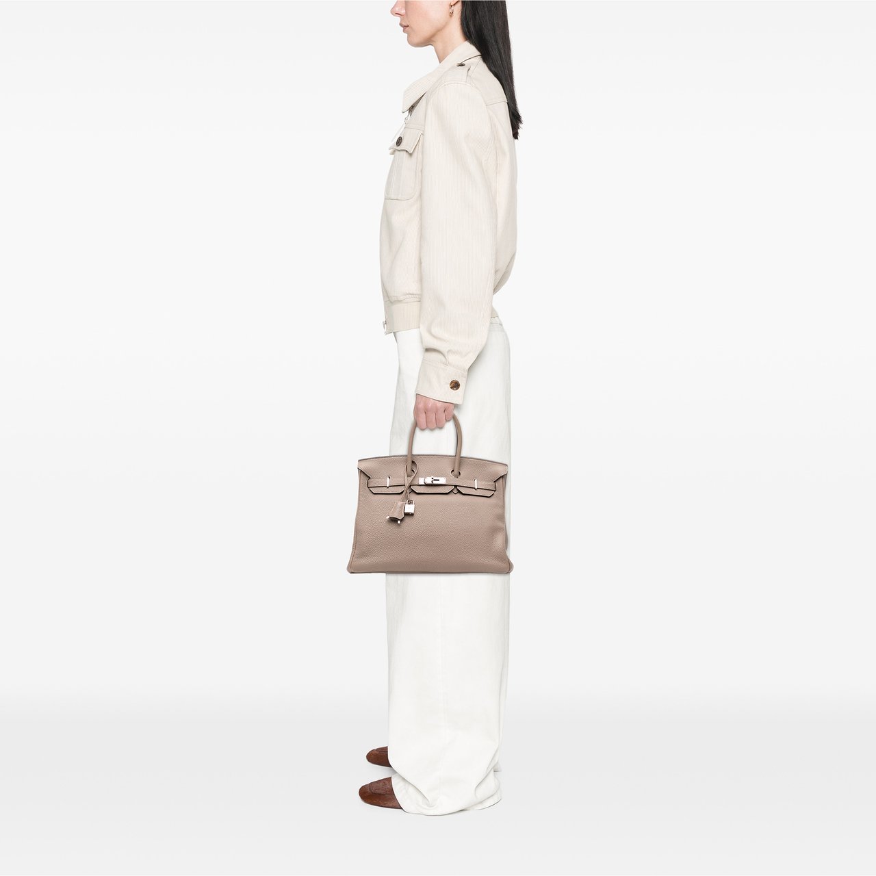 Hermès Togo Birkin Retourne 35 Bruin