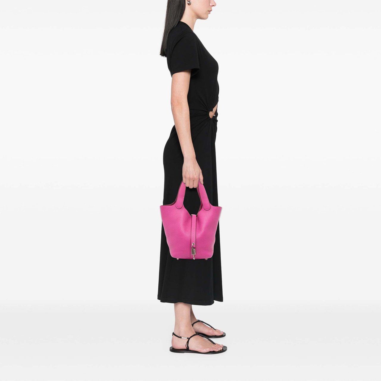 Hermès Clemence Picotin Lock 18 Roze