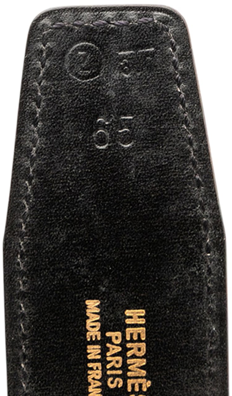 Hermès Box Calf Constance Belt Zwart