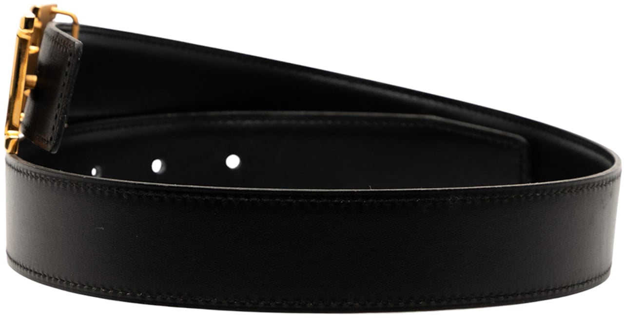 Hermès Box Calf Constance Belt Zwart