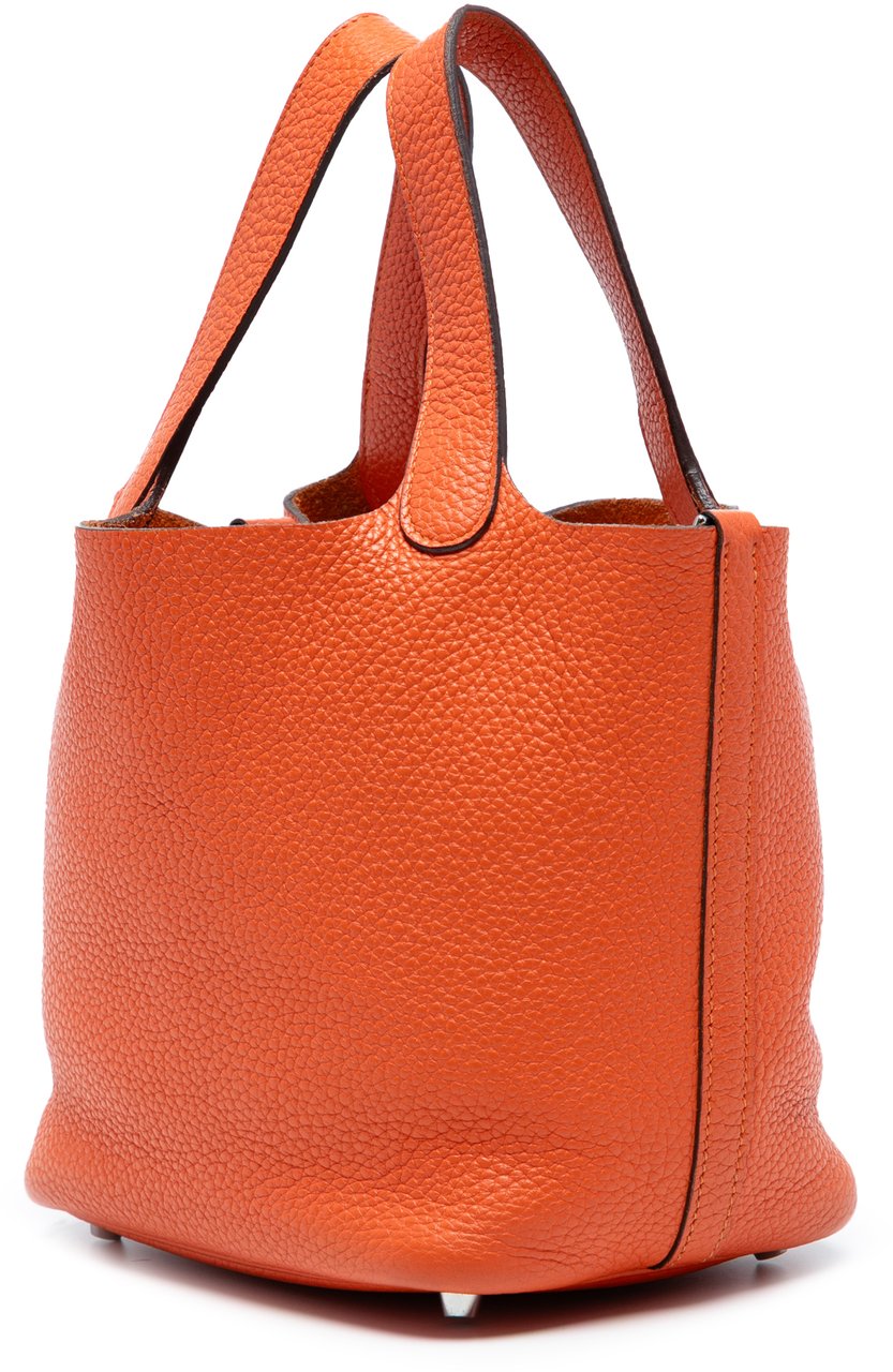 Hermès Clemence Picotin Lock 18 Oranje