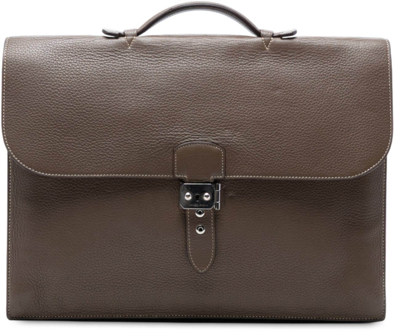 Hermès Togo Sac a Depeches 40 Bruin