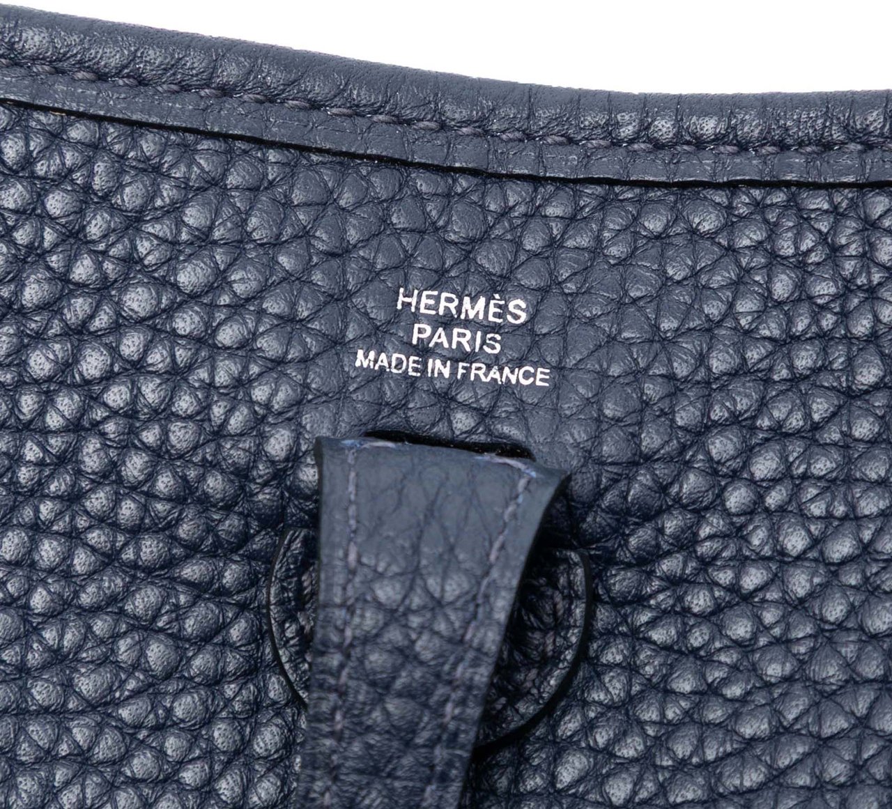 Hermès Clemence Evelyne TPM Blauw