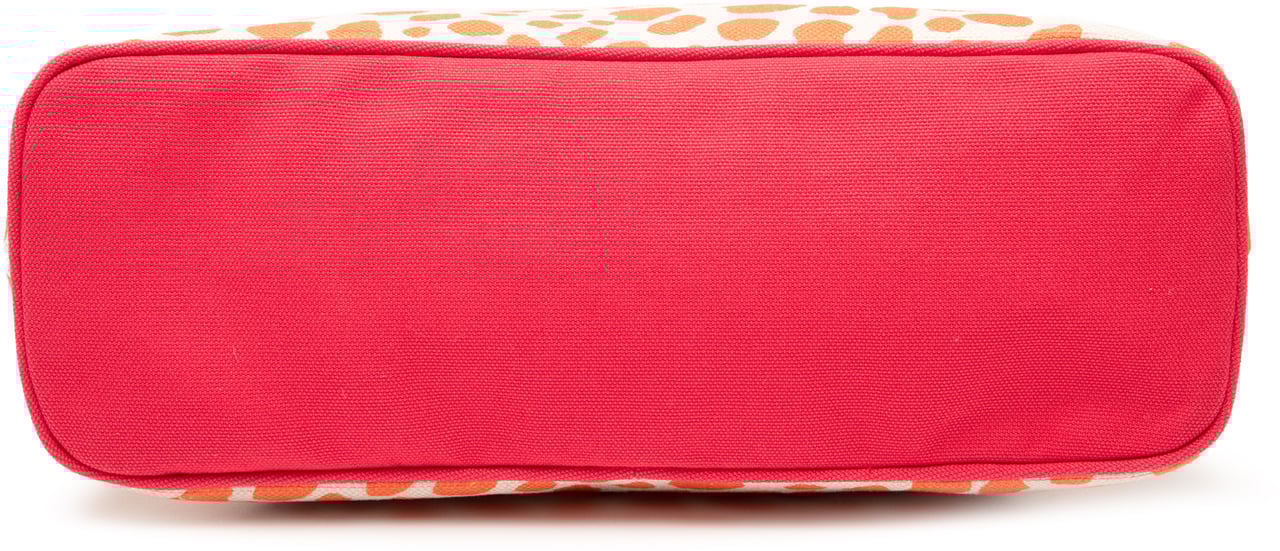 Hermès Printed Toile Bolide Trousse de Voyage GM Wit