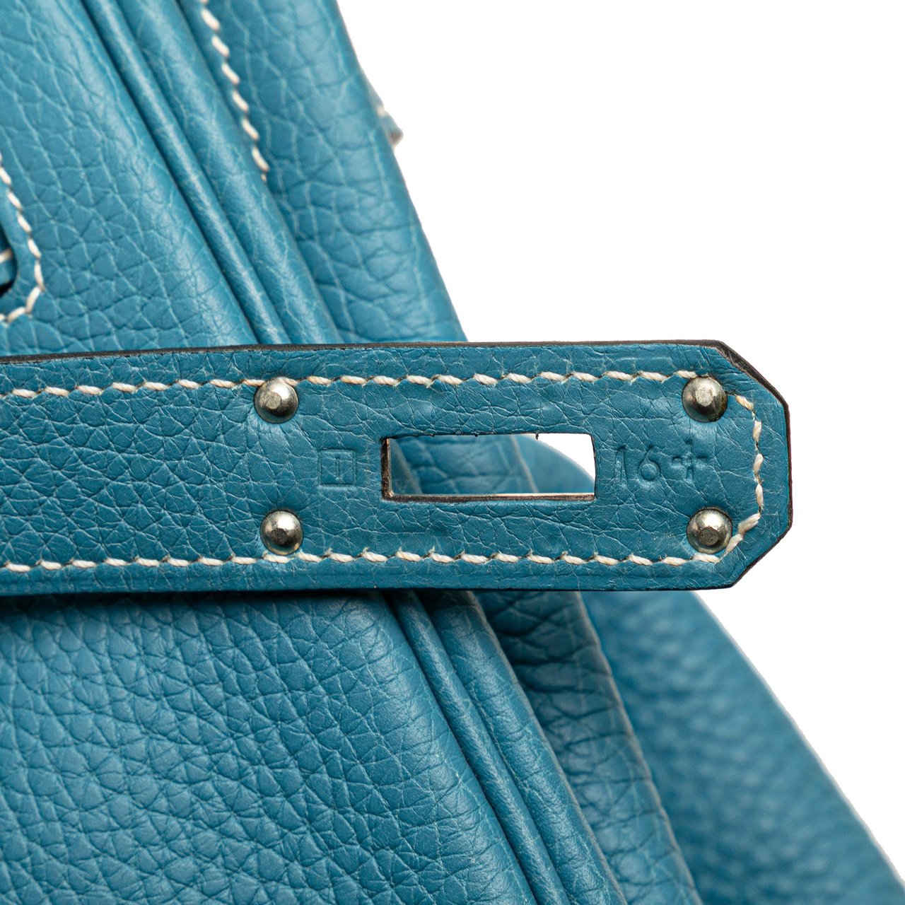 Hermès Clemence Kelly II Relax 50 Voyage Blauw