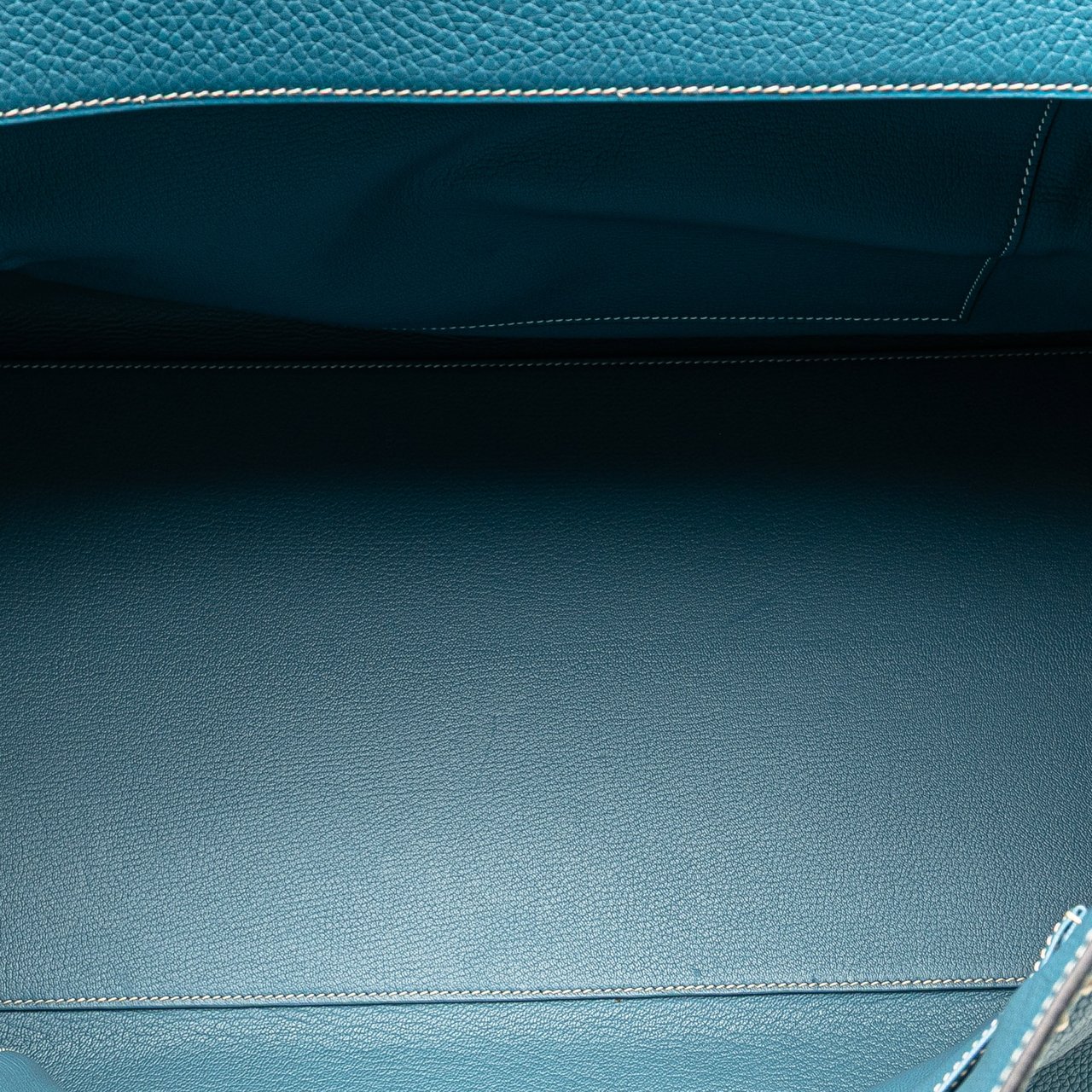 Hermès Clemence Kelly II Relax 50 Voyage Blauw