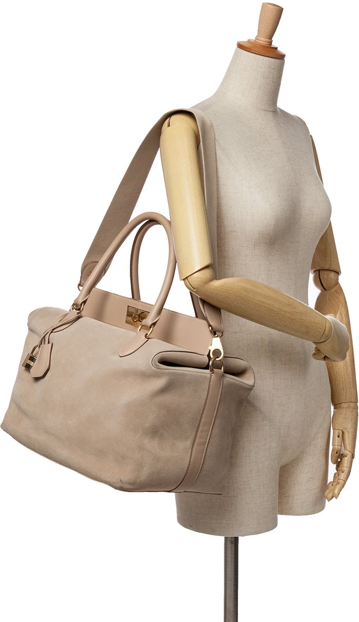 Hermès Veau Grizzly and Swift Toolbox 33 Bruin