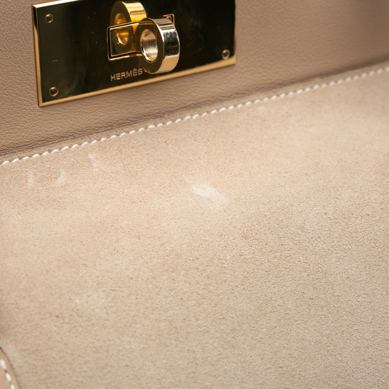 Hermès Veau Grizzly and Swift Toolbox 33 Bruin